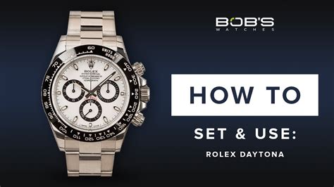 set date on rolex daytona|Rolex daytona set time.